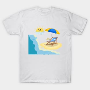 Sunbed beachy fresh morning T-Shirt